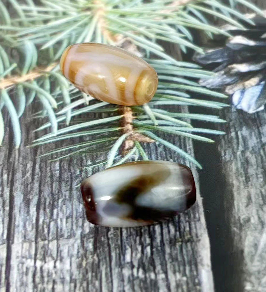 天然 メノウ 天珠 (10個)