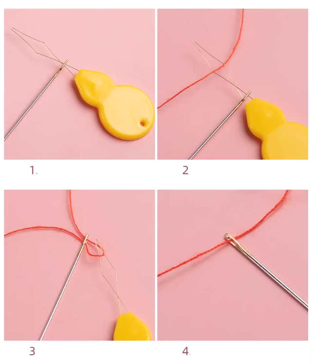 DIYハンドメイド用 ひょうたん型糸通し器(5個セット)