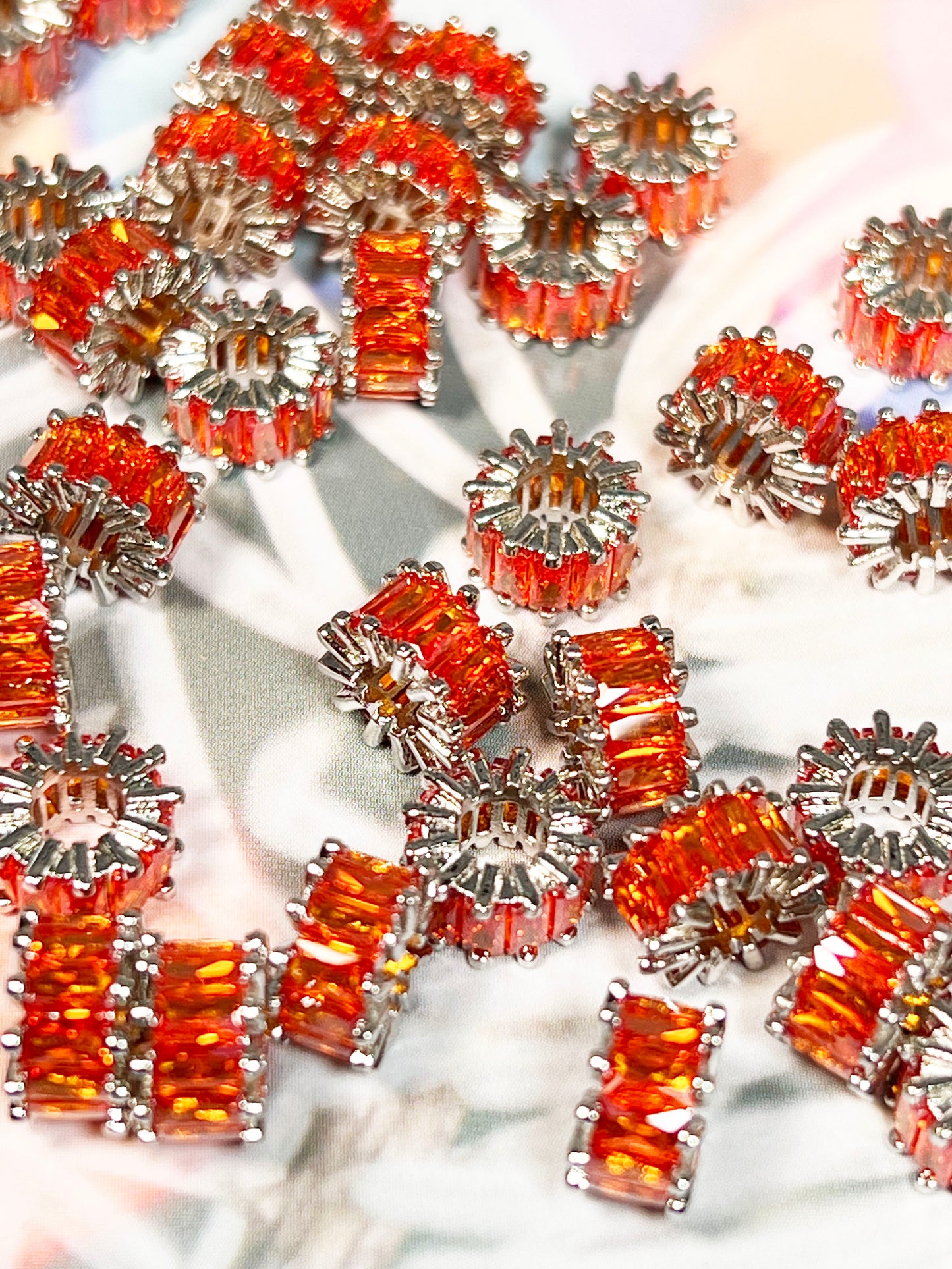 星環シリーズ|ジルコニア 単色 銅製パーツ(5×9㎜)