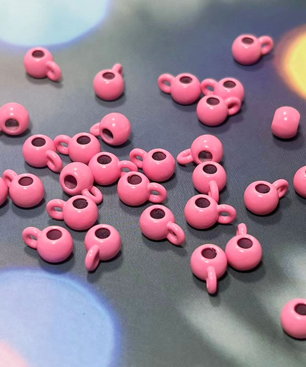 合金製エナメルカン付きパーツ 6㎜