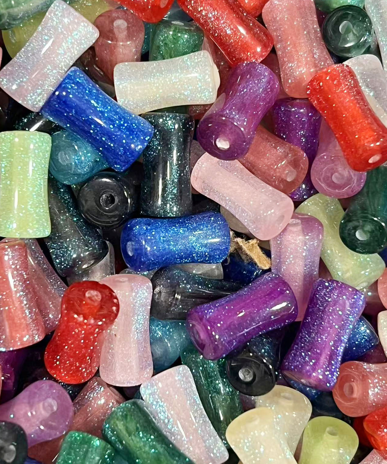 【特価】樹脂バンブービーズ MIXカラー