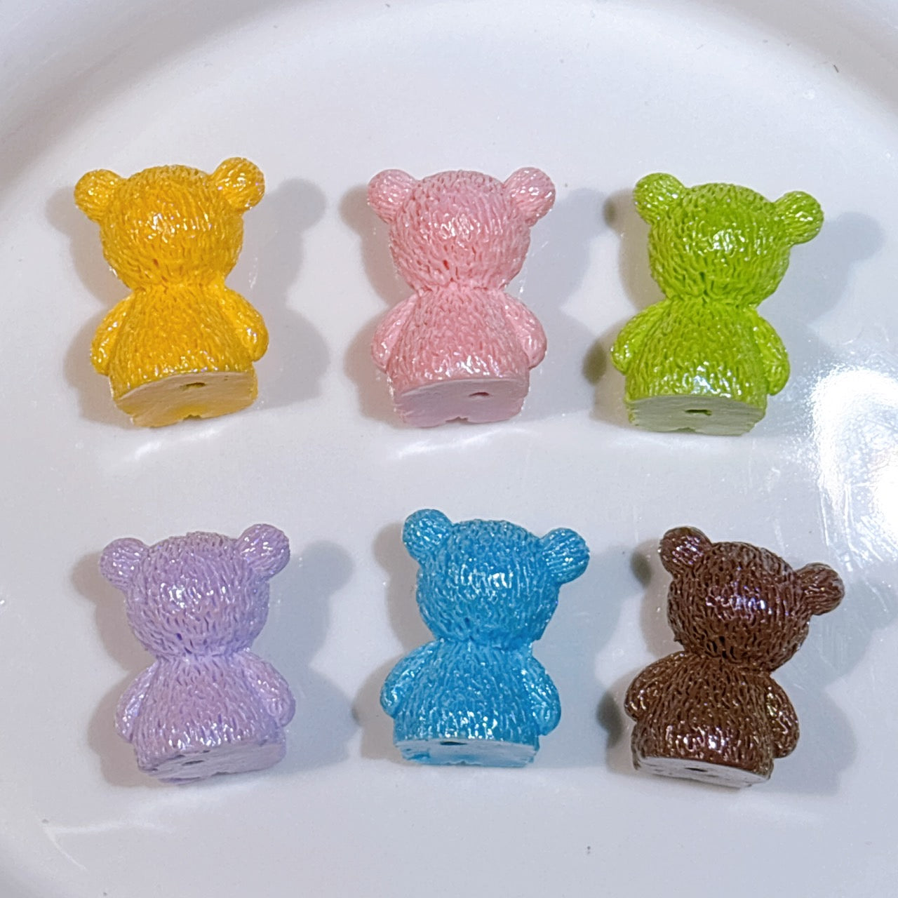 立体ベア🐻ビーズ 6個セット