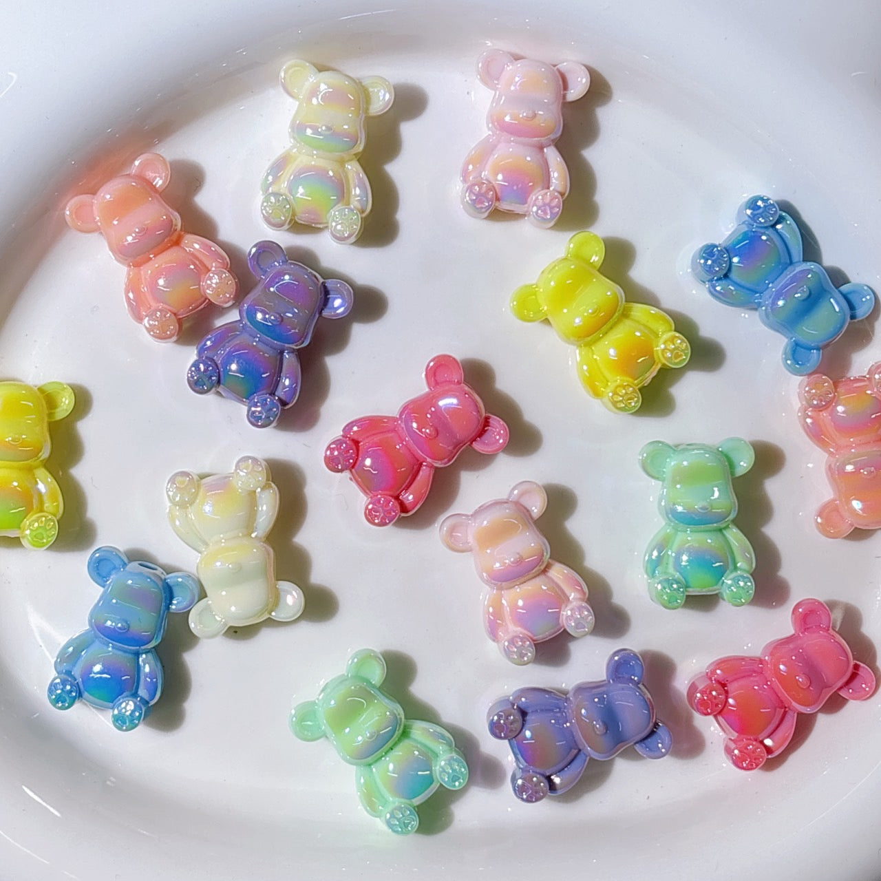 オーロラカラー ミニベア🐻ビーズ 18×26㎜ 100ml