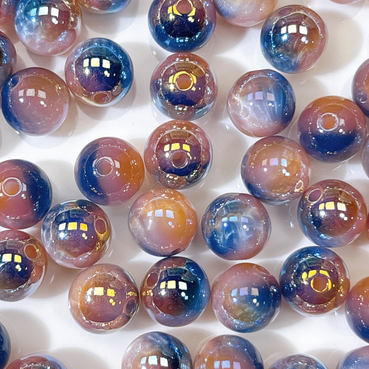 高品質 シラーミラージュ No.1ブルー×ピンク×オレンジ 10㎜