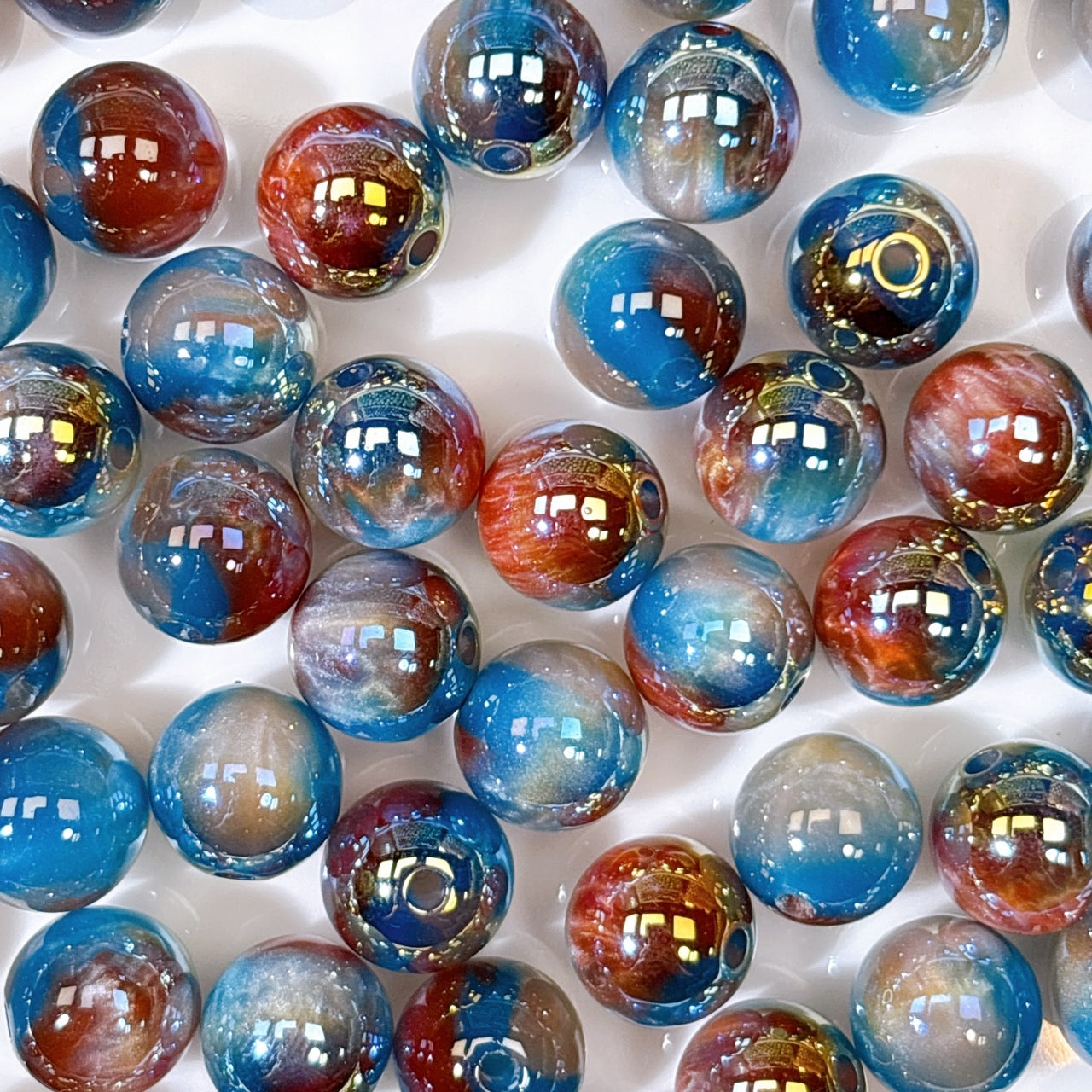 高品質 シラーミラージュ No.4レッド×ブルー×ベージュ 10㎜