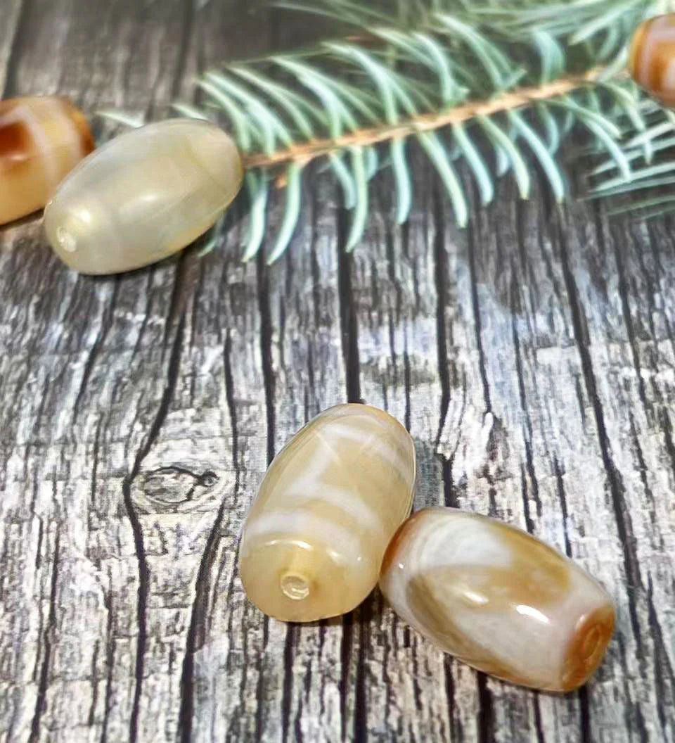 天然 メノウ 天珠 (10個)