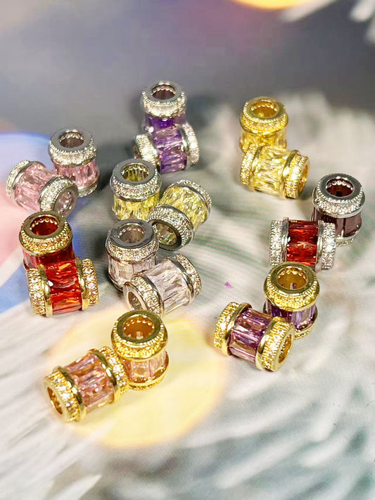 星環シリーズ｜ジルコニア 単色 銅製パーツ(8.8×12㎜)