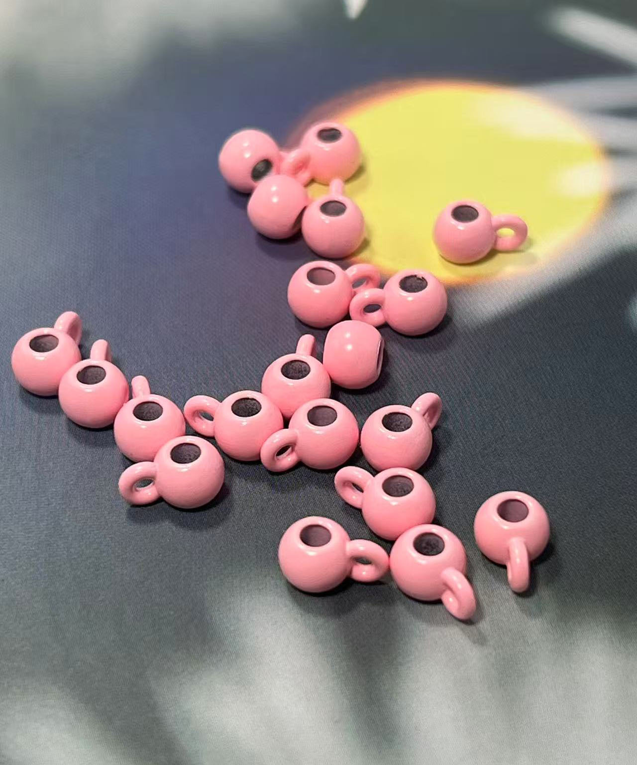 合金製エナメルカン付きパーツ 6㎜