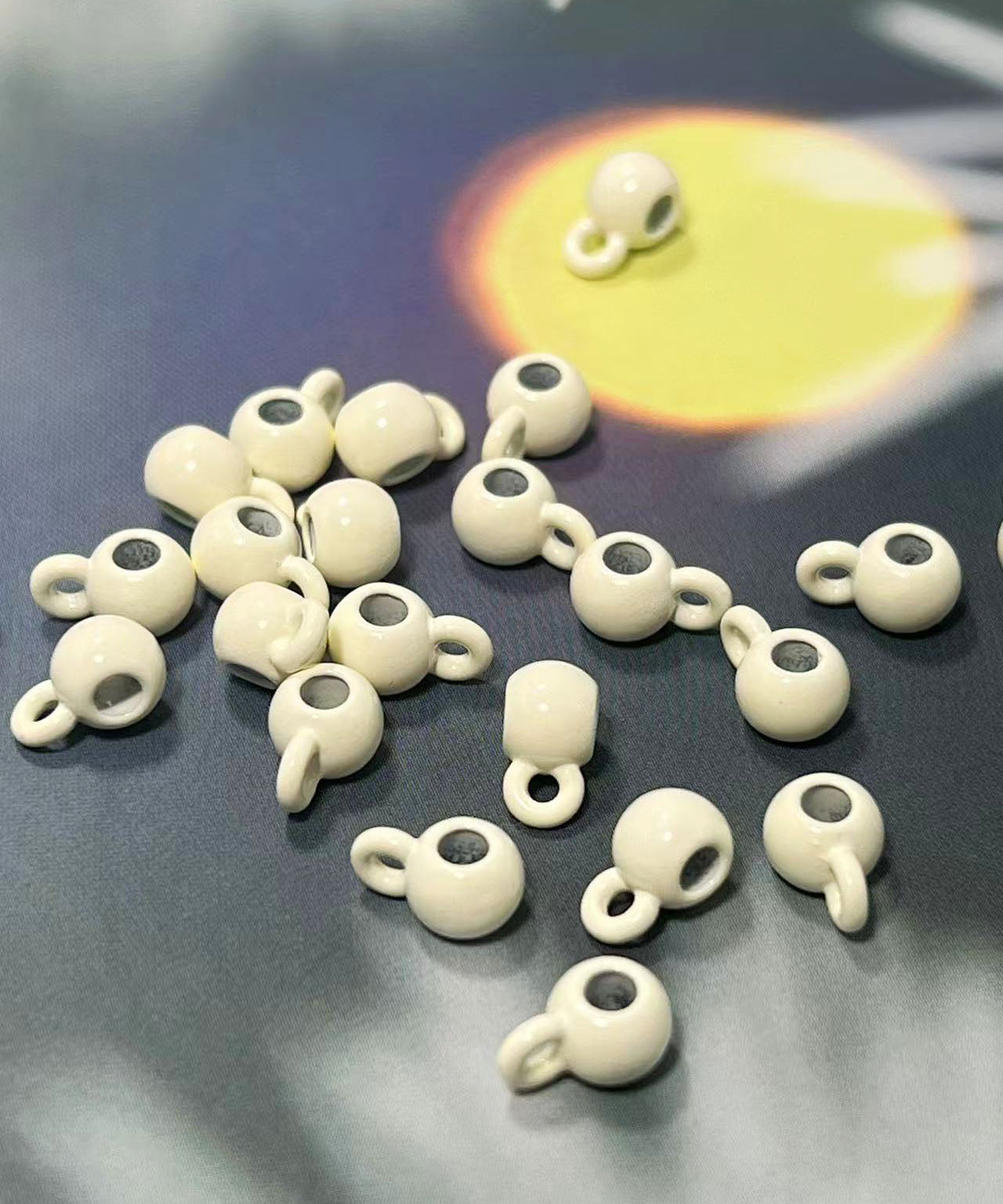 合金製エナメルカン付きパーツ 6㎜