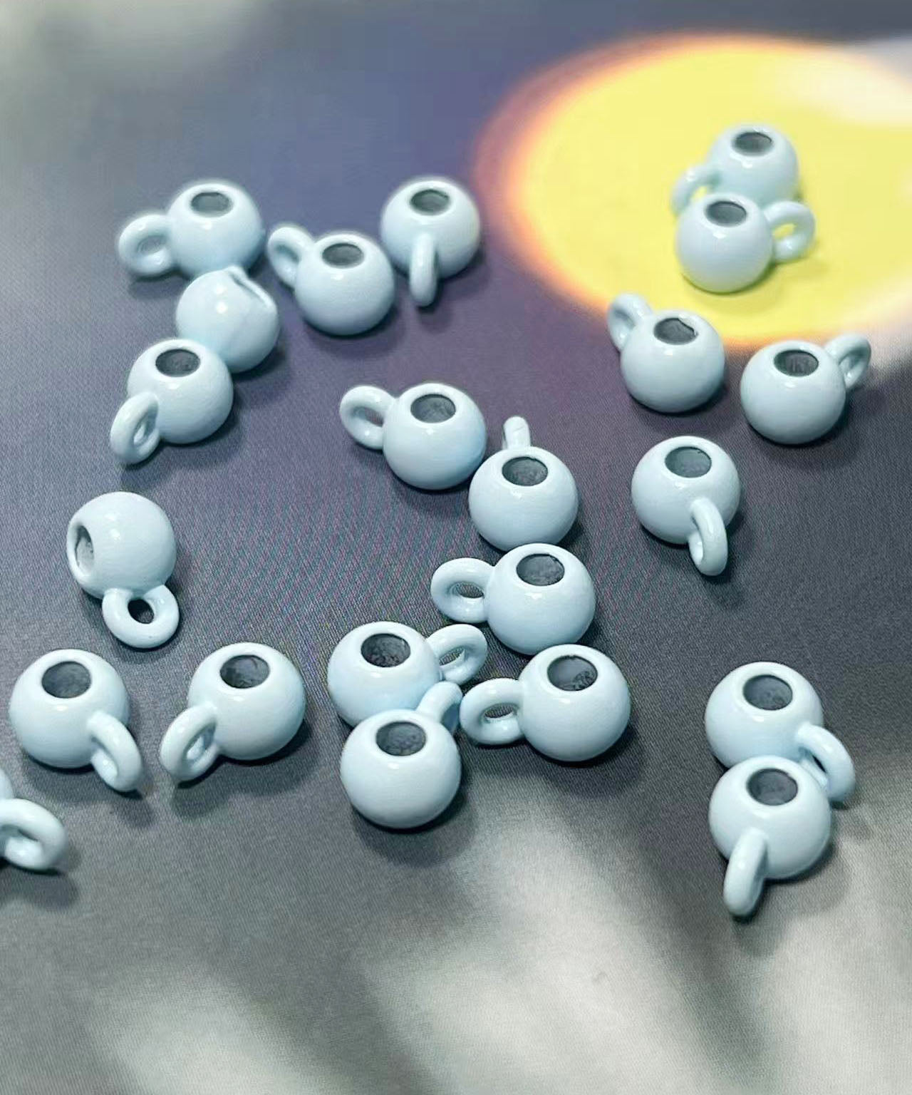 合金製エナメルカン付きパーツ 6㎜