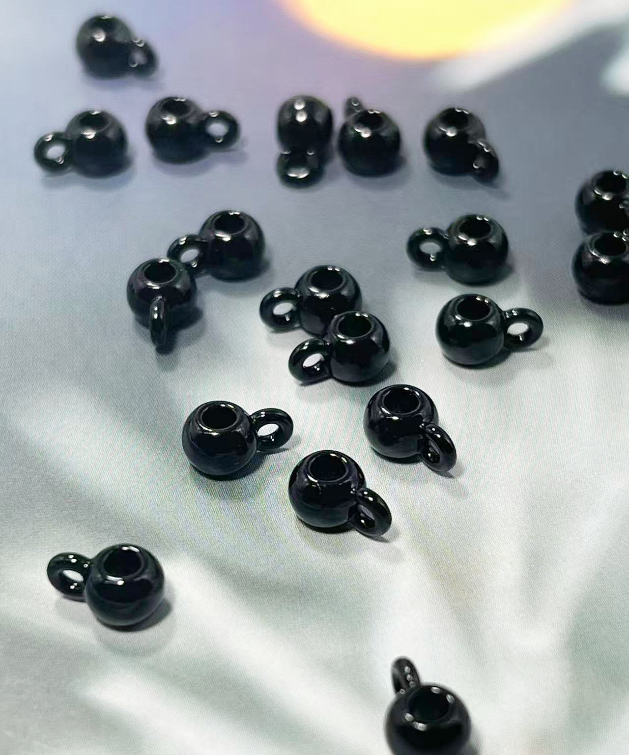 合金製エナメルカン付きパーツ 6㎜