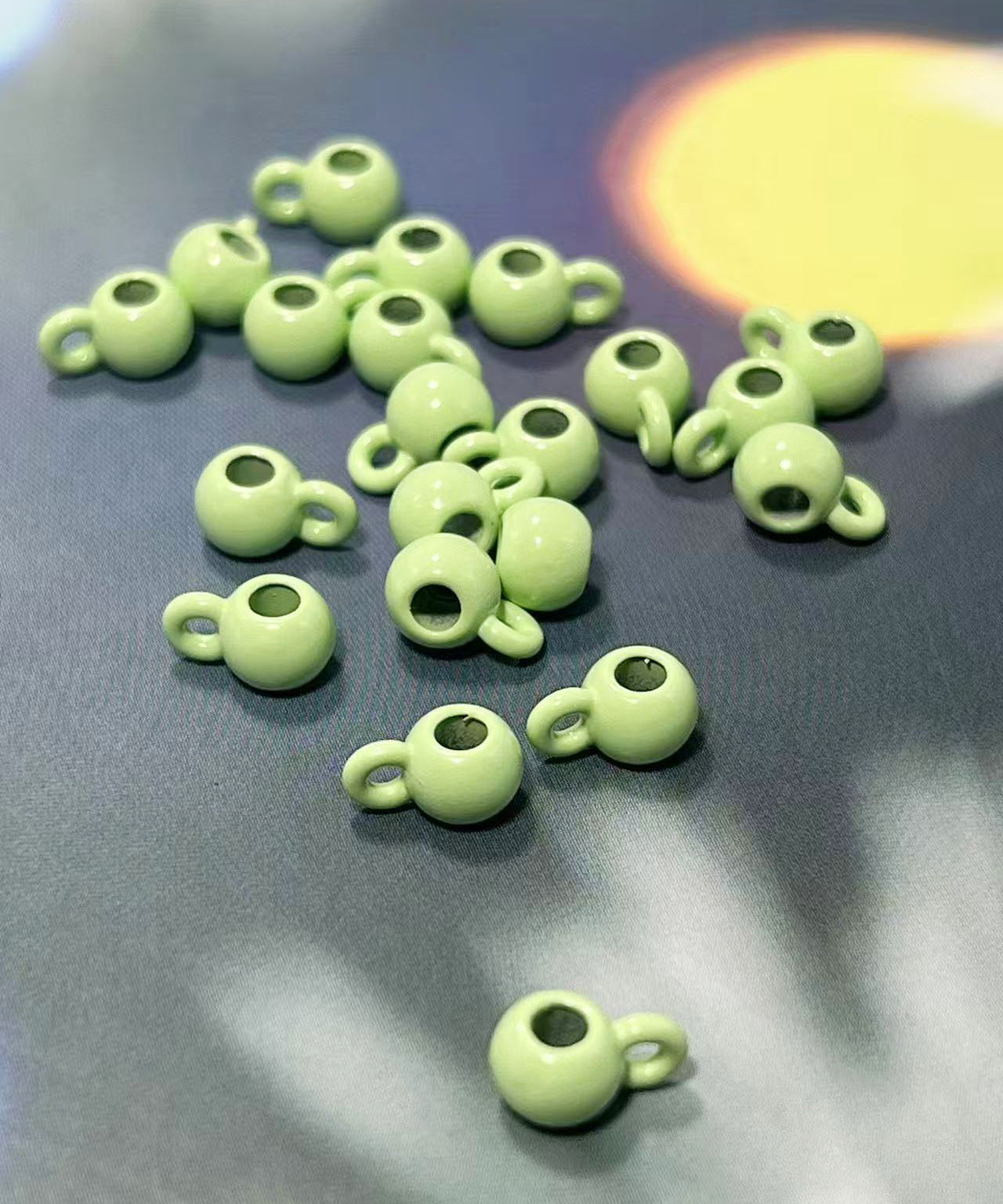 合金製エナメルカン付きパーツ 6㎜