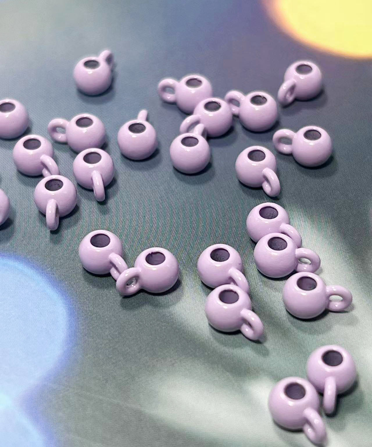 合金製エナメルカン付きパーツ 6㎜