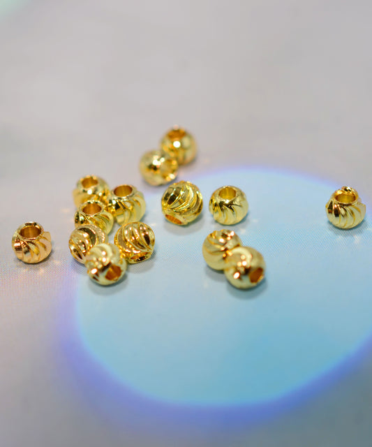 DIY用 真鍮スペーサー（刀型カーブビーズ）