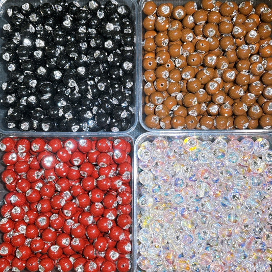 ♡ラインストーン付きビーズ 16㎜