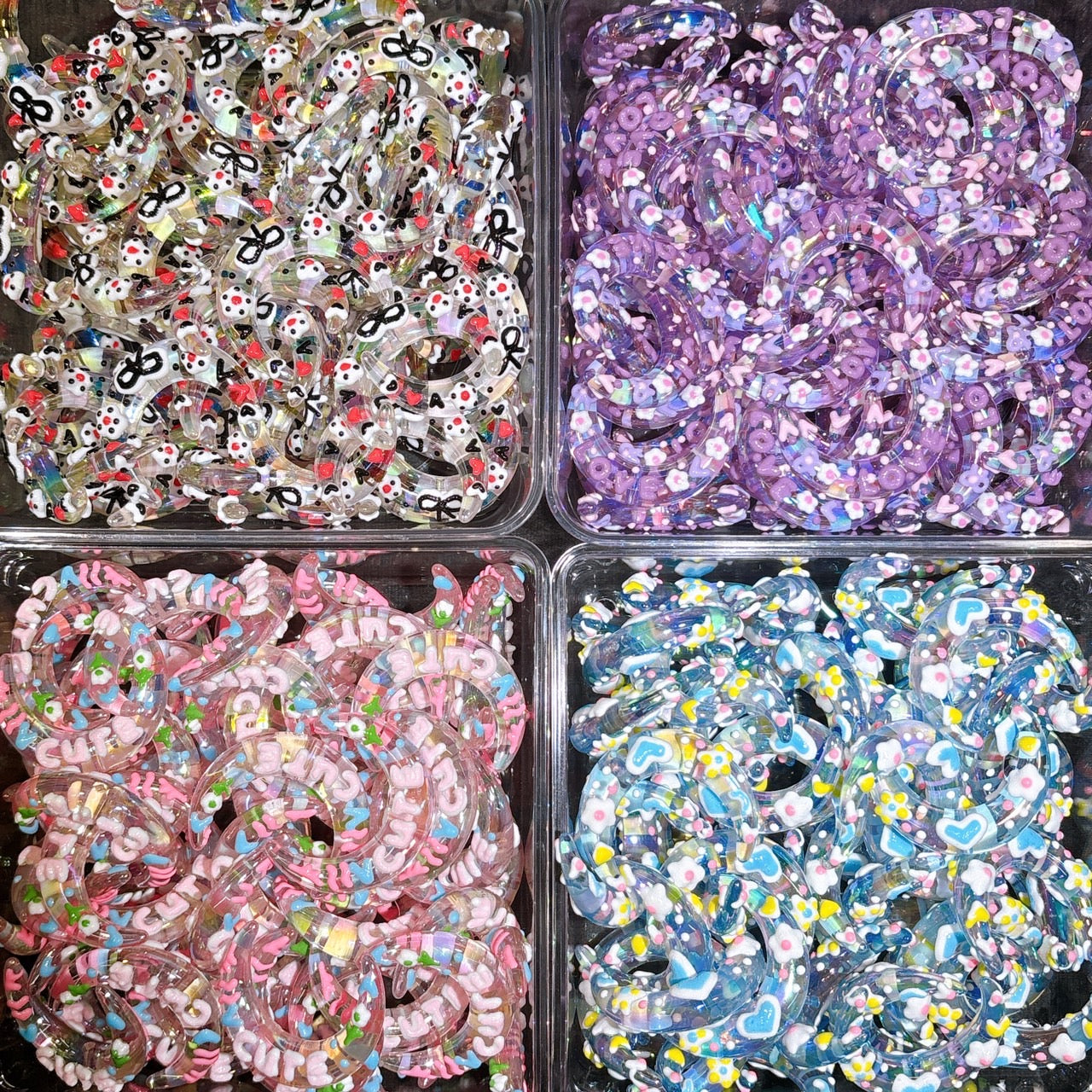 月のペイントビーズ