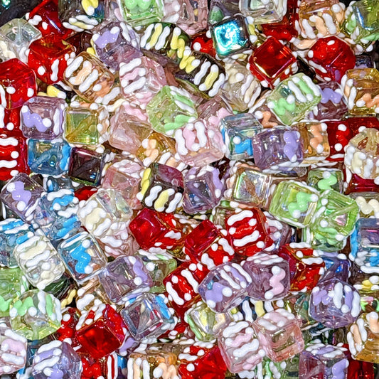 【特価】角砂糖ペイントビーズ (20個)