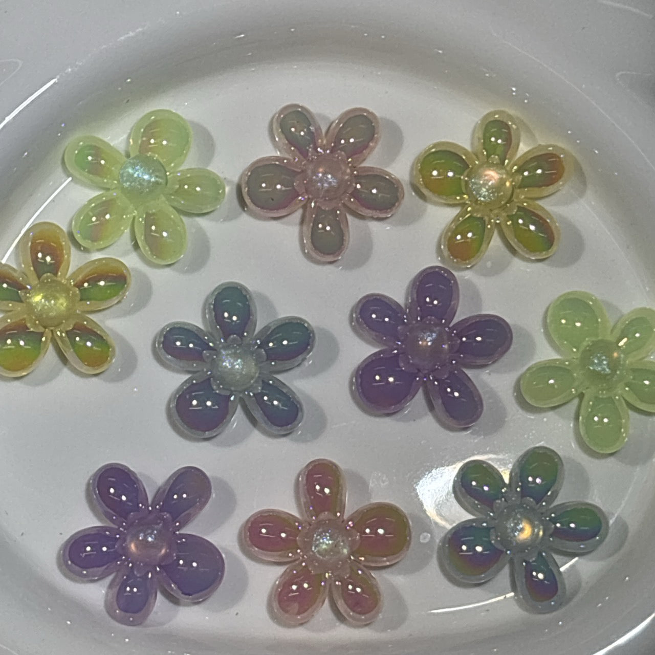 アクリル夜光のお花畑