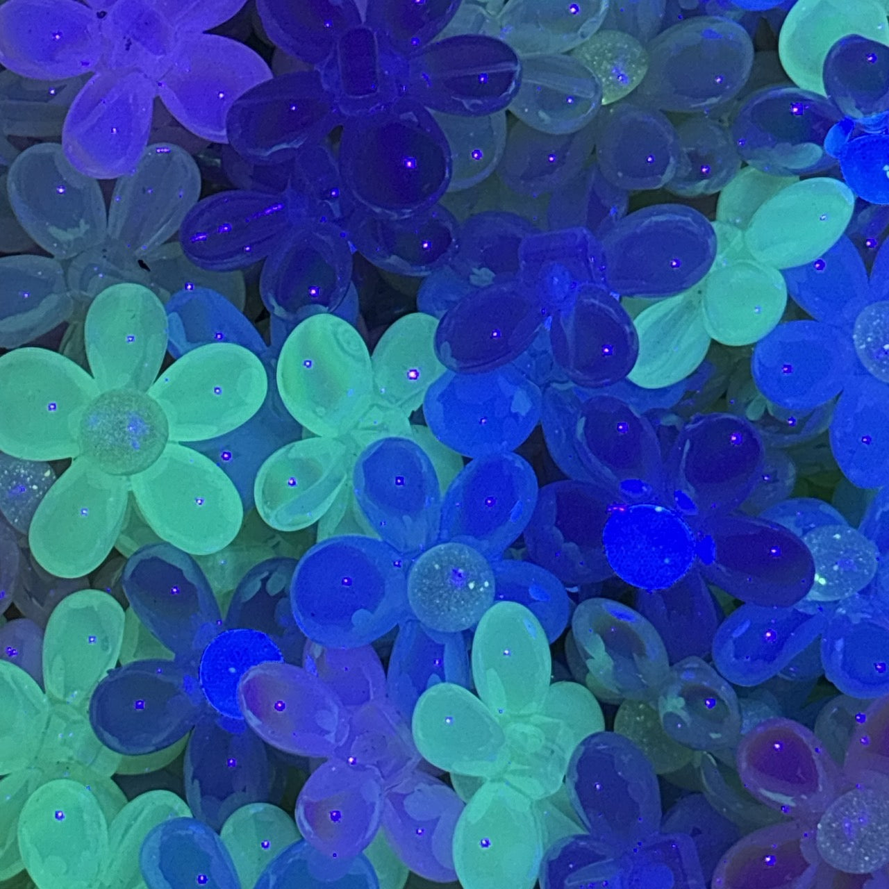 アクリル夜光のお花畑