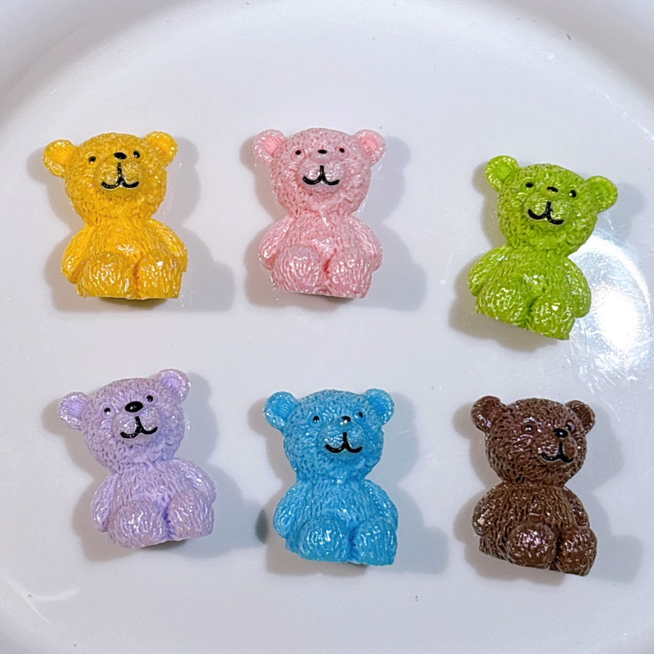 立体ベア🐻ビーズ　6個セット