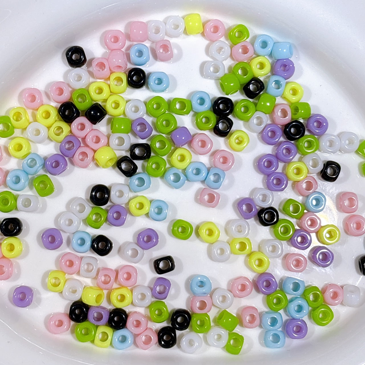 4つ穴ビーズ/リボンやストラップ作りに♪