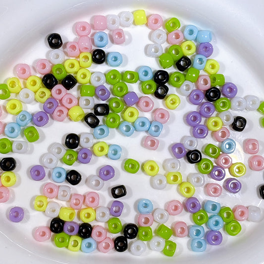 4つ穴ビーズ/リボンやストラップ作りに♪