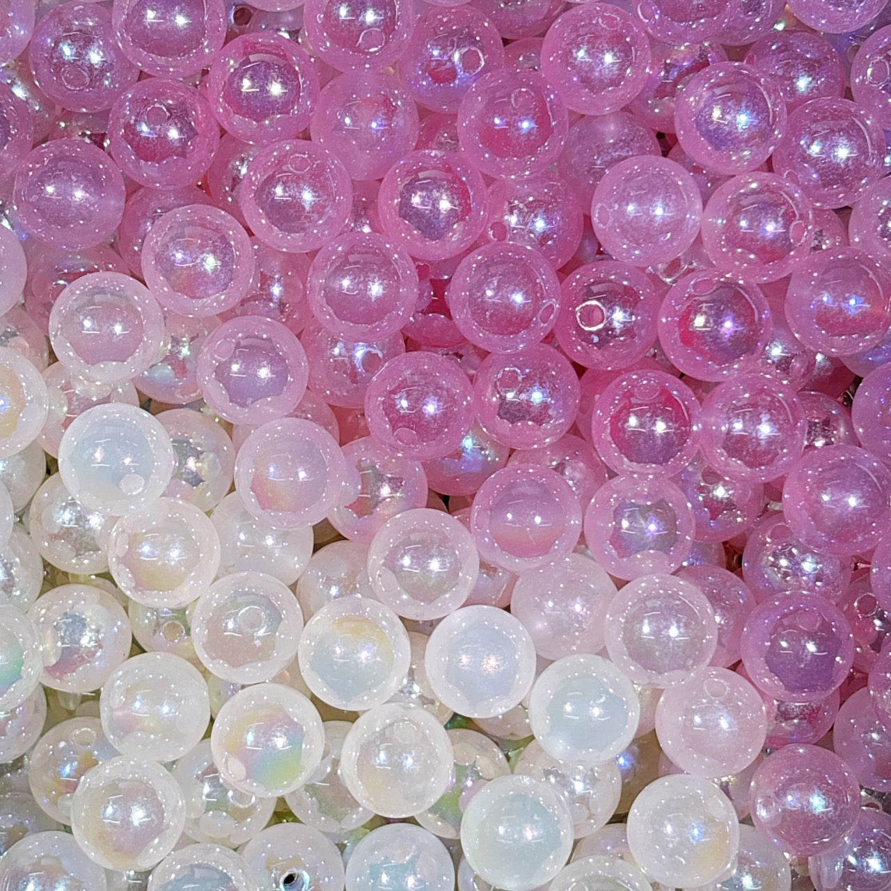 UV変色・夜光 オーロラビーズ 16㎜