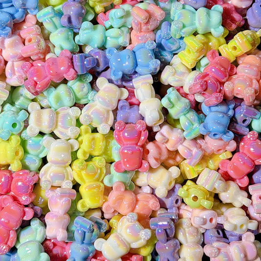 オーロラカラー ミニベア🐻ビーズ 18×26㎜ 100ml