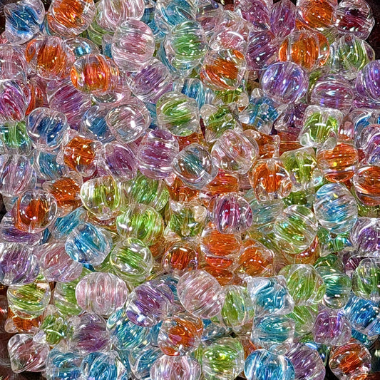 クリアオーロラ キャンディ ビーズ