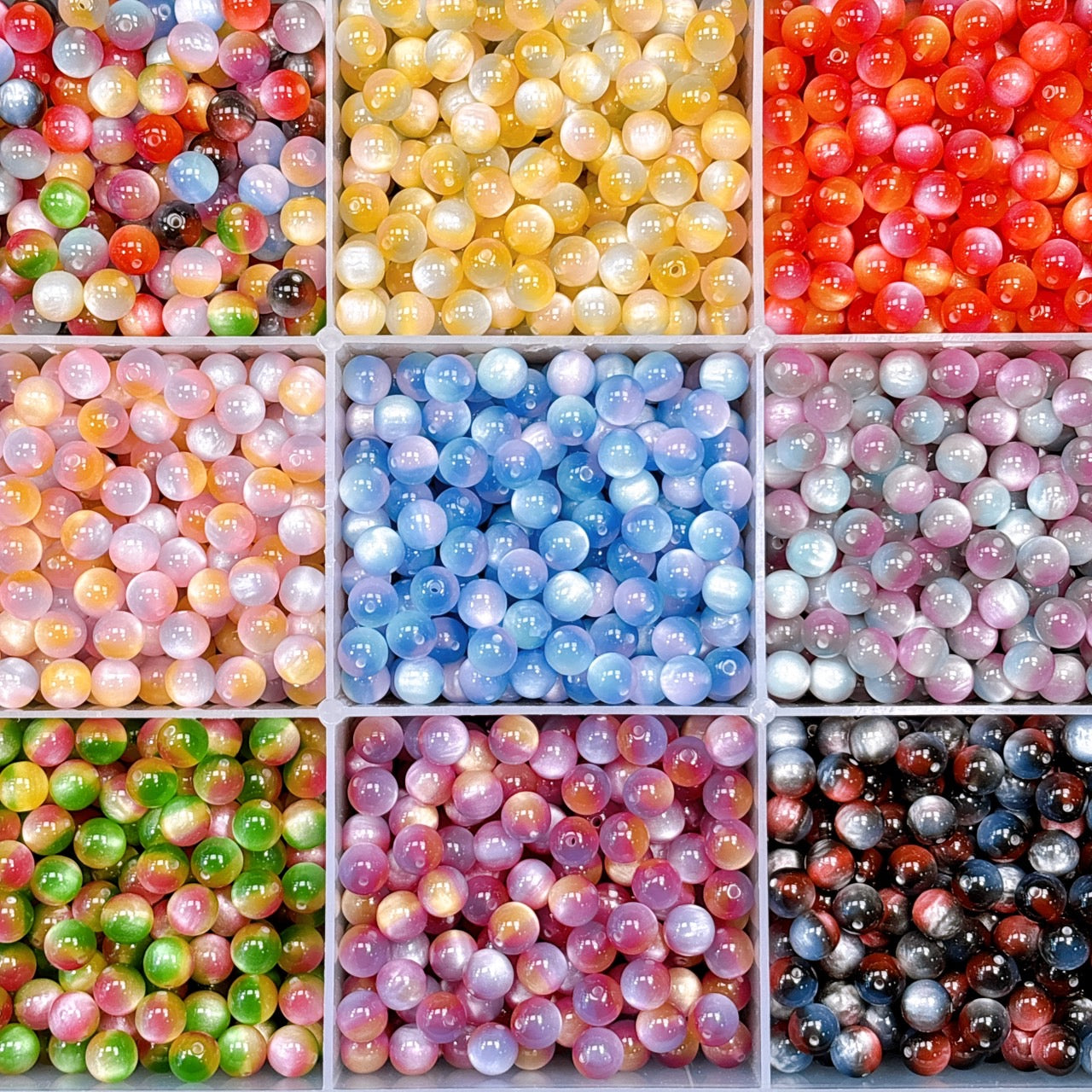 トライライトヴェール シラービーズ 10㎜