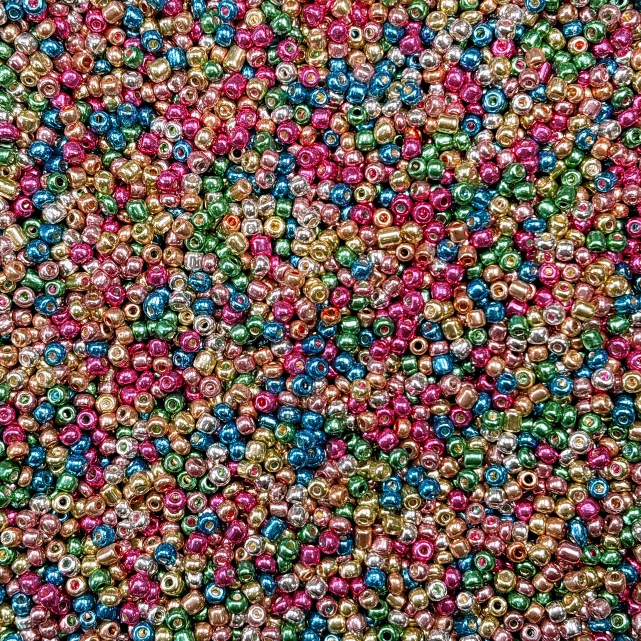 メタリックジュエル ガラスシードビーズ 4㎜