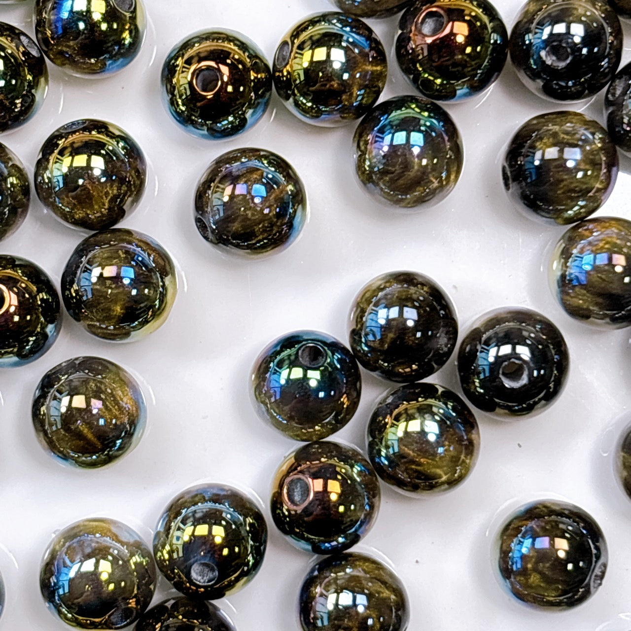 高品質メッキ仕上げ シラービーズ 10㎜