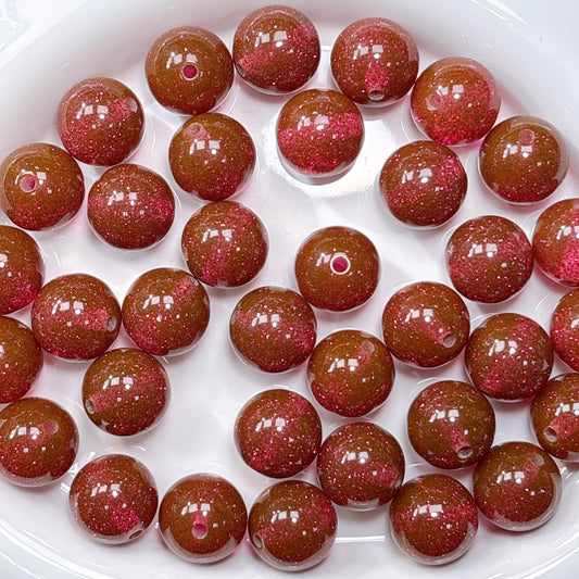 ラメラメ大玉ビーズ 20㎜ マゼンダ (20粒)