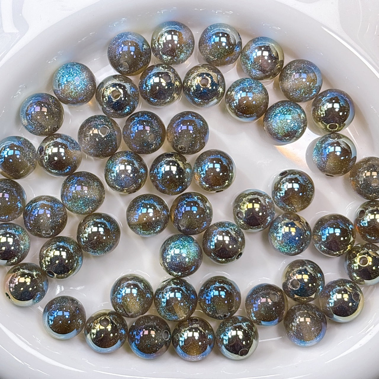 高品質 夢のカケラシリーズ No.2グレー 光学ビーズ 16㎜