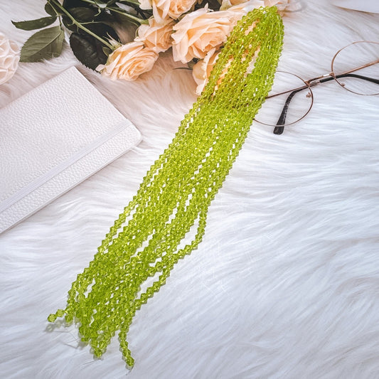 ガラスビーズ 黄色 6㎜ (10連)