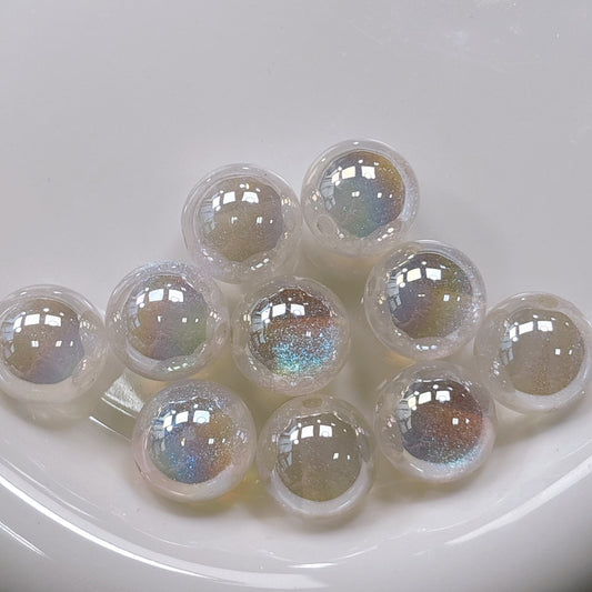 高品質 夢のカケラシリーズ No.1ホワイト 光学ビーズ 16㎜