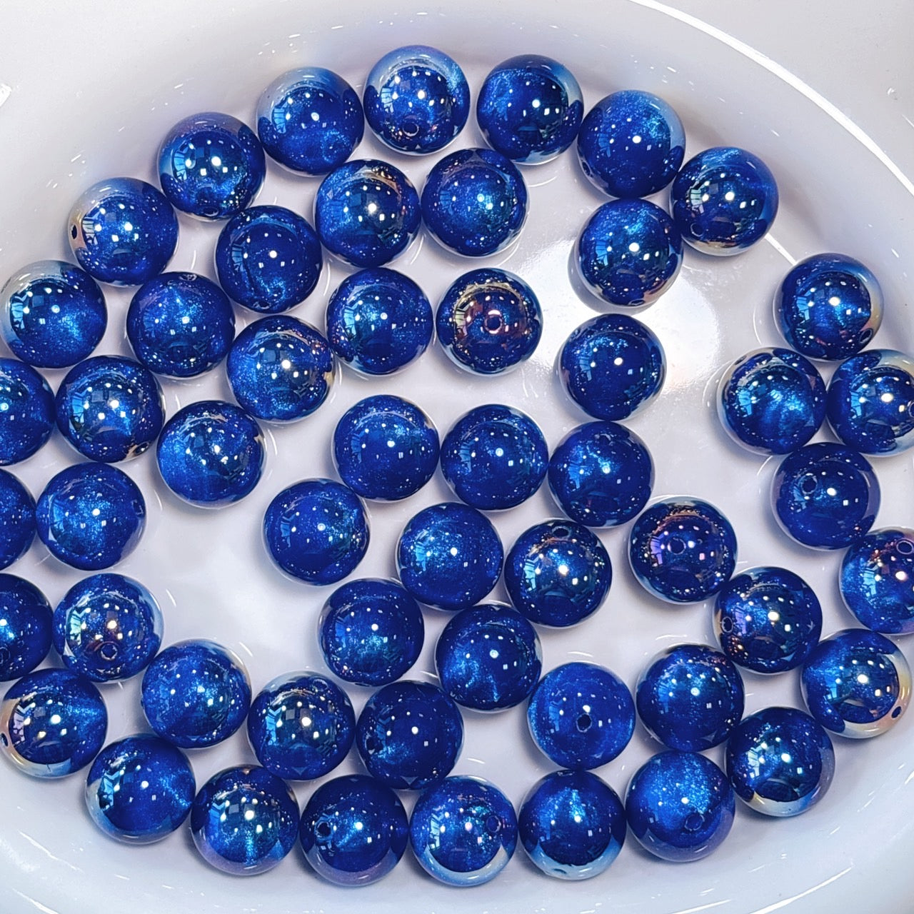 【再入荷】天幻ヴェールシリーズ No.4ブルー 光学ビーズ 16㎜