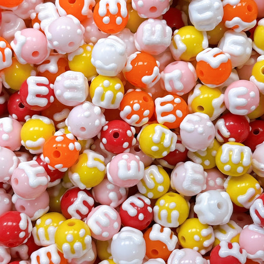 【超特価】Mビーズ ウォームカラーMIX 数量制限なし（200粒）