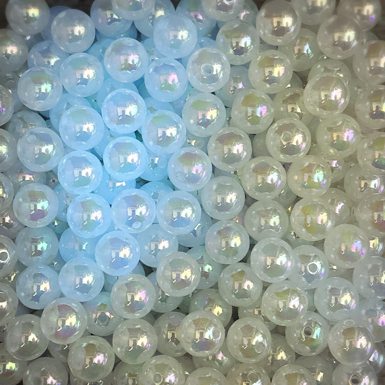 夜光 オーロラフェアリーダストビーズ 16㎜
