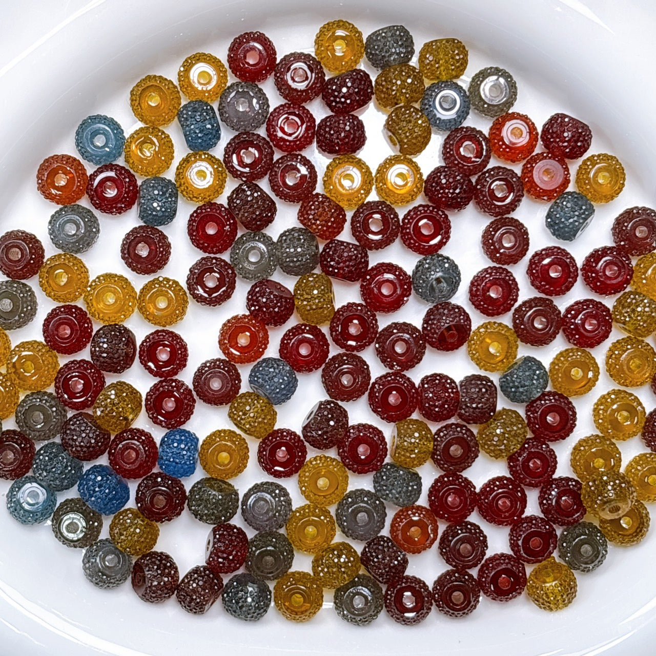 【特価】煌粒ロンデル ダーク系MIX 10㎜