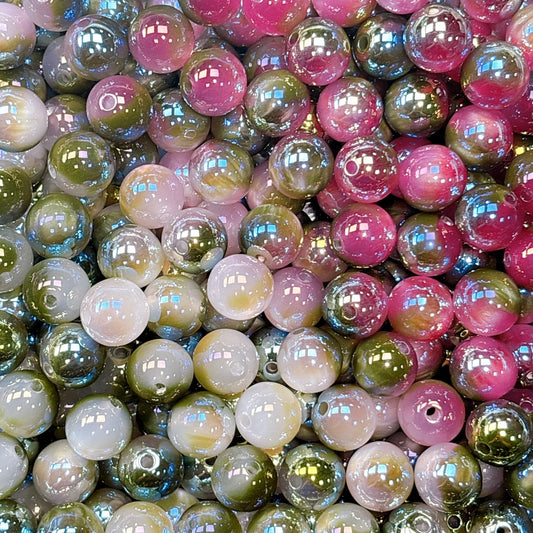 UV変色 雲シリーズ No.4緑色 光学ビーズ 16㎜