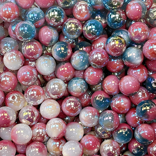 UV変色 雲シリーズ No.3紫色 光学ビーズ 16㎜