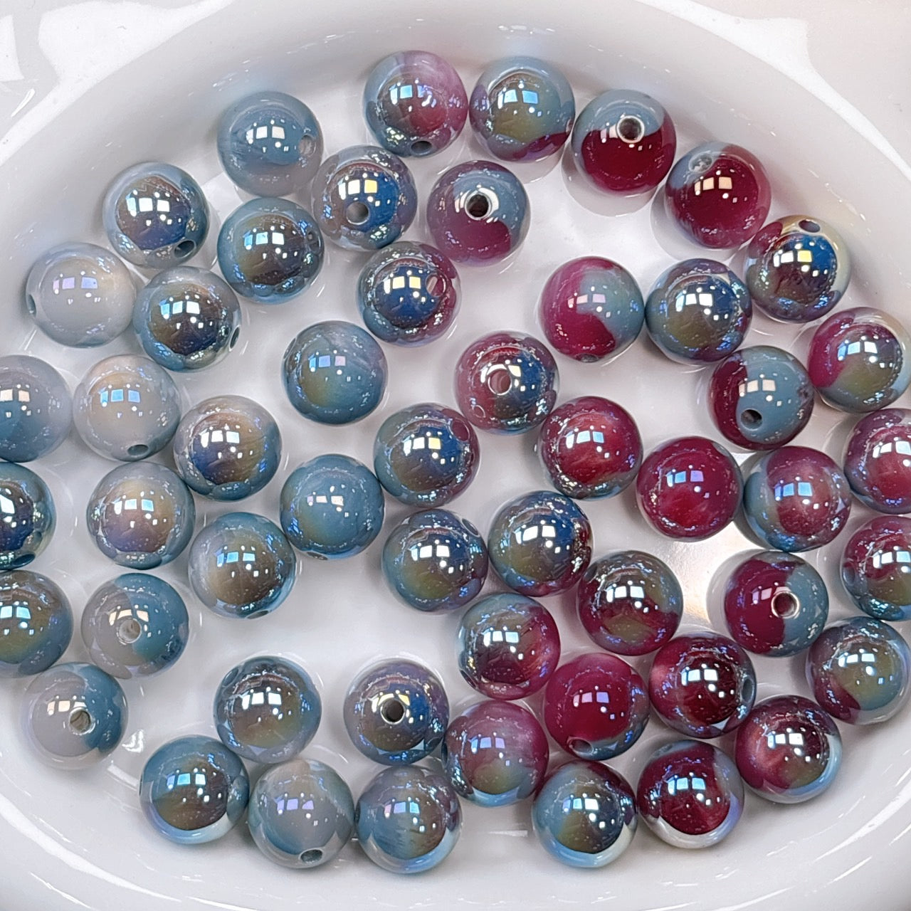 UV変色 雲シリーズ No.6灰色 光学ビーズ 16㎜