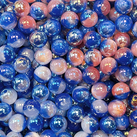 UV変色 雲シリーズ No.7青色 光学ビーズ 16㎜