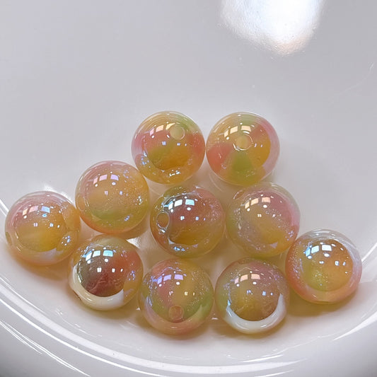 煌線飴シリーズ No.5黄色系 光学ビーズ 16㎜