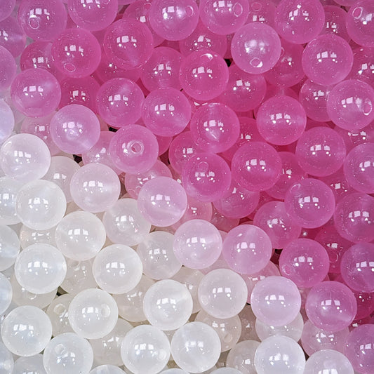 【特価】UV変色・夜光 樹脂ビーズ 16㎜ (20粒)