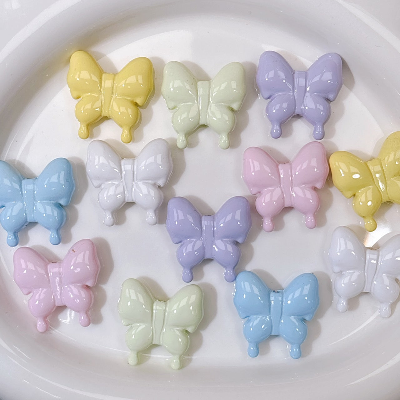 パステルバタフライ 夜光のオマケ付き！ 29×29㎜