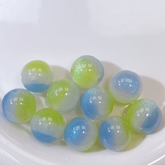 三光彩 No.1青×白×黄緑 16㎜