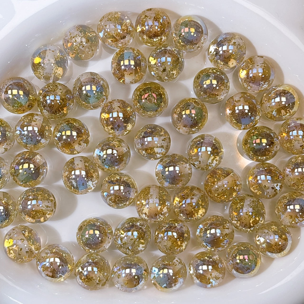 金箔入り 光学ビーズ 16㎜