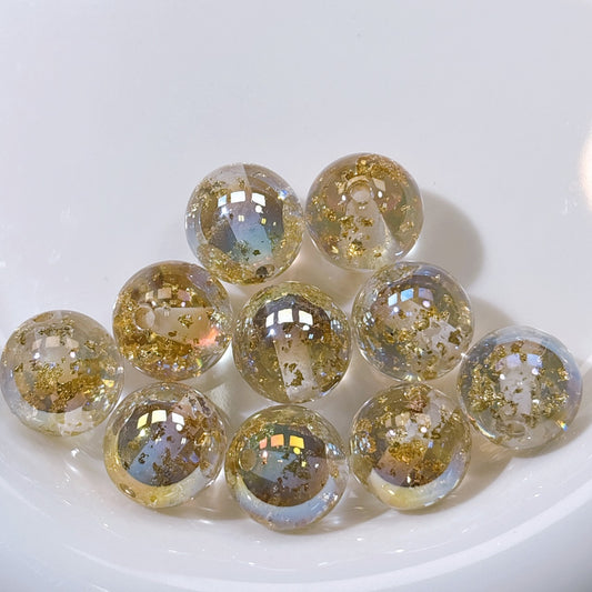 金箔入り 光学ビーズ 16㎜